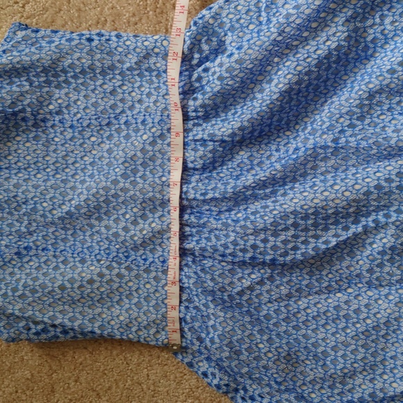 Like new Aqua Size L Blue Fit and Flare Dress - Picture 6 of 8